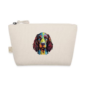 Deutsch Langhaar Hund Rasse Aquarell - Bio-Täschchen - Natur - Vorne