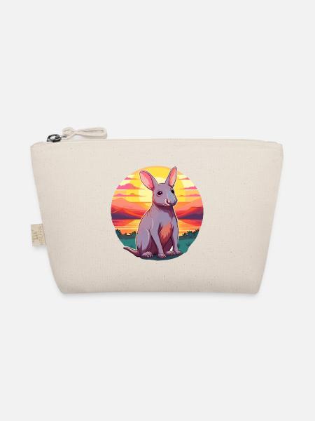 Erdferkel Buntes Aquarell Cartoon Kawaii Tier - Bio-Täschchen - Natur
