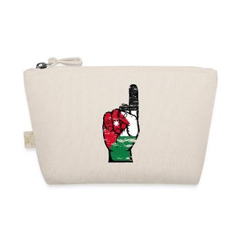 Jordanien Flagge Nummer 1 used - Bio-Täschchen - Natur - Vorne