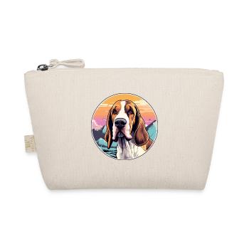Poitevin Hund Rasse Cartoon Kawaii Aquarell - Bio-Täschchen - Natur - Vorne