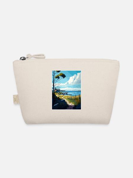Oland Schweden Vintage Reiseposter WPA Souvenir - Bio-Täschchen - Natur