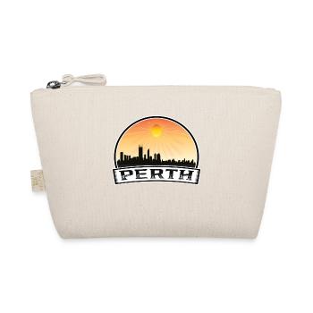 Perth Australien Skyline Vintage Sonnenuntergang Reisen Souv - Bio-Täschchen - Natur - Vorne