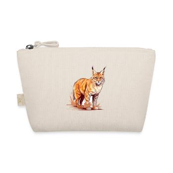 Rotluchs buntes Aquarell Karikatur Kawaii Tier - Bio-Täschchen - Natur - Vorne