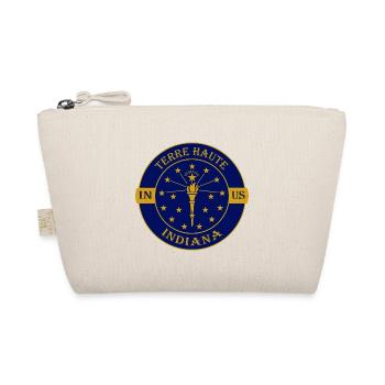 Terre Haute Indiana Flagge USA Reise-Souvenir-Abzeichen - Bio-Täschchen - Natur - Vorne