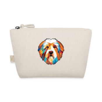 Katalanischer Schäferhund Hund Rasse Aquarell Illustration - Bio-Täschchen - Natur - Vorne