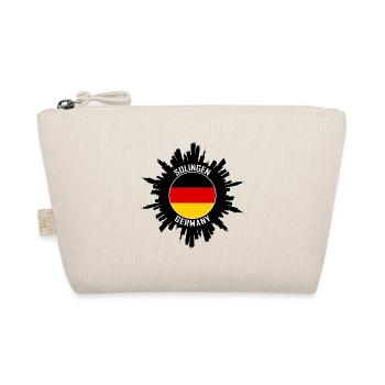 Solingen Skyline Deutschland Flagge Reise-Souvenir - Bio-Täschchen - Natur - Vorne