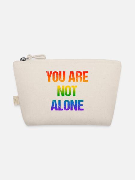You are not alone - Regenbogen - Bio-Täschchen - Natur