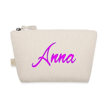 Anna Neon Schrift - Bio-Täschchen - Natur - Vorne