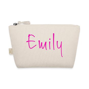 Emily Neon Pink Handschrift - Bio-Täschchen - Natur - Vorne