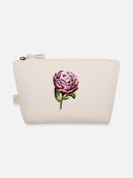 Purpur Tulpen-Botanik Druck - Bio-Täschchen - Natur