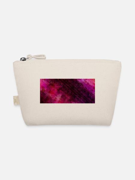 Pink Purple Nebula Wasserfarben - Bio-Täschchen - Natur