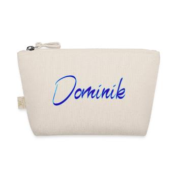 Dominik Neon Script Druck - Bio-Täschchen - Natur - Vorne