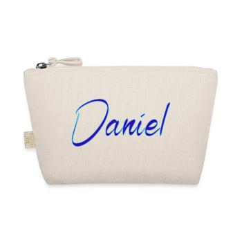 Daniel Signatur Blau Script - Bio-Täschchen - Natur - Vorne