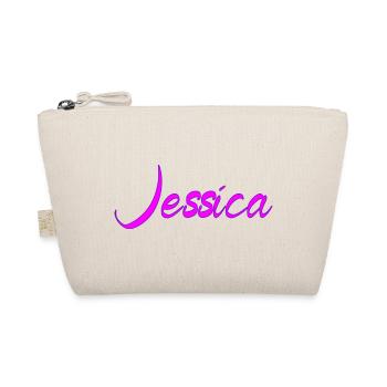 Jessica Neon Script Pink - Bio-Täschchen - Natur - Vorne