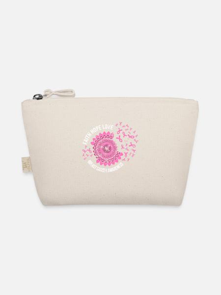 Brustkrebs Krebsdiagnose Geschenk - Bio-Täschchen - Natur