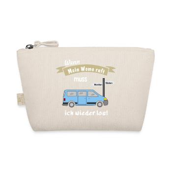 womo ruft campingbus - Bio-Täschchen - Natur - Vorne