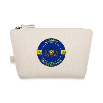 Pennsylvania Flag USA Souvenir Abzeichen lesen - Bio-Täschchen - Natur - Vorne