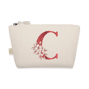 C Monogramm Buchstabe - Bio-Täschchen - Natur - Vorne