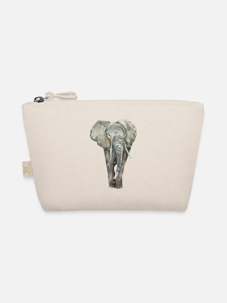 Elefant - Bio-Täschchen - Natur