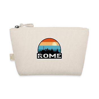 Rom Italien Flagge Skyline Reisesouvenir - Bio-Täschchen - Natur - Vorne
