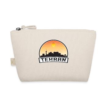 Teheran Iran Skyline Vintage Sonnenuntergang Reise Souvenir - Bio-Täschchen - Natur - Vorne
