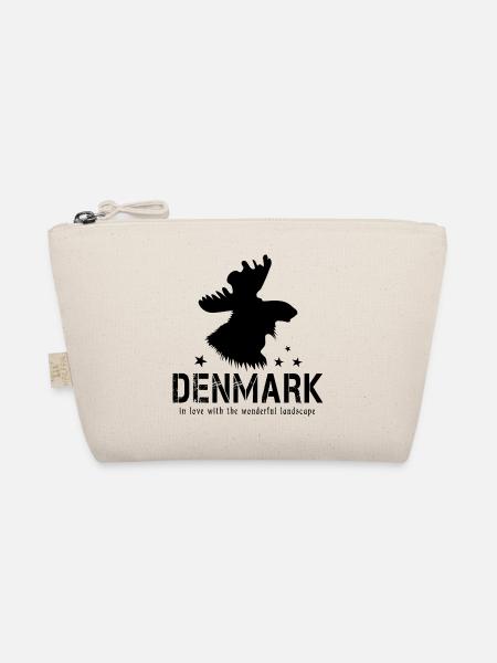 Dänemark Danmark Elch - Bio-Täschchen - Natur