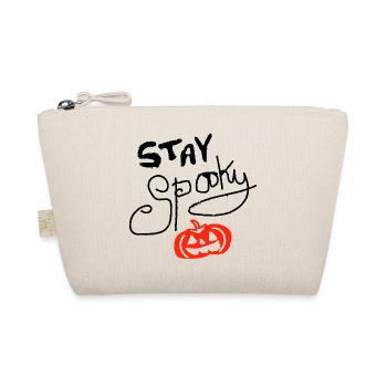 stay spooky Kürbis - Bio-Täschchen - Natur - Vorne