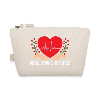 Heal Love Rejoice Krankenpflege Medizinische Krank - Bio-Täschchen - Natur - Vorne