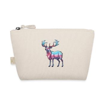 Karibu buntes Aquarell Cartoon Kawaii Tier - Bio-Täschchen - Natur - Vorne