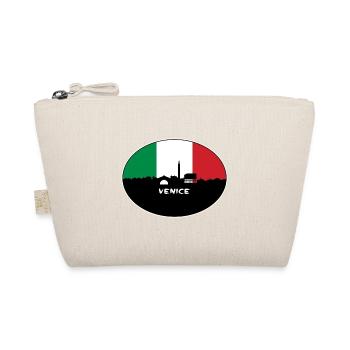 Venedig Italien Flagge Skyline Reise Souvenir - Bio-Täschchen - Natur - Vorne