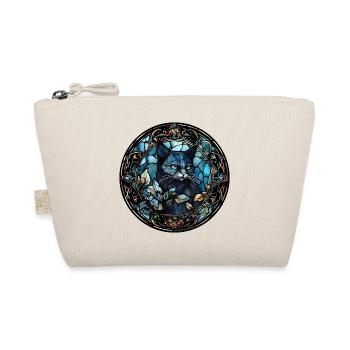 hantilly Tiffany Katzenrasse Aquarellglas - Bio-Täschchen - Natur - Vorne