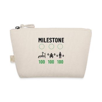 Gym Milestone Workout Liebe - mein Hobby Fitness Ruti - Bio-Täschchen - Natur - Vorne