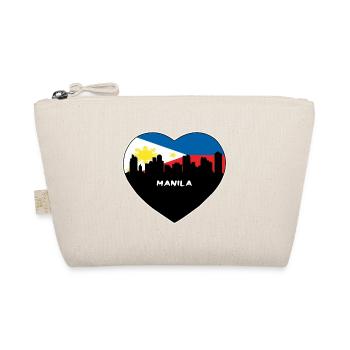 Manila Philippinen Flagge Skyline Reise Souvenir - Bio-Täschchen - Natur - Vorne