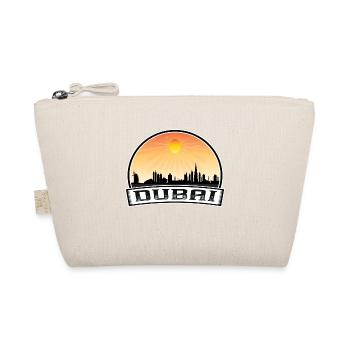 Dubai Skyline Vintage Sonnenuntergang Reise Souvenir - Bio-Täschchen - Natur - Vorne