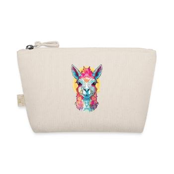 Lamas Bunte Aquarell-Tier-Haustier-Illustration - Bio-Täschchen - Natur - Vorne