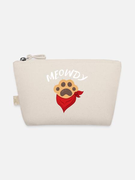 Meowdy Funny Cowboy Katzenpfote - Bio-Täschchen - Natur