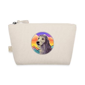 Scottish Deerhound Hunderasse Cartoon Kawaii Waterc - Bio-Täschchen - Natur - Vorne