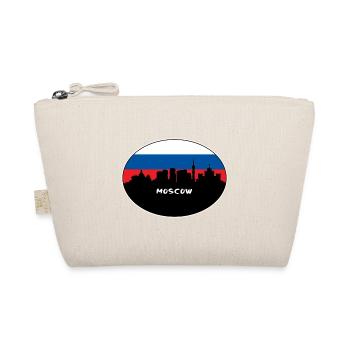 Moskau Russland Flagge Skyline Silhouette Reisen - Bio-Täschchen - Natur - Vorne