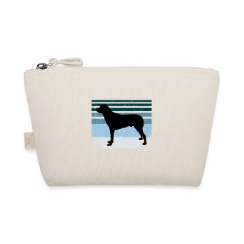 Anatolische Schäferhund-Silhouette Retro-Sonnenuntergang - Bio-Täschchen - Natur - Vorne