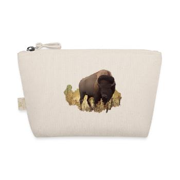 Bison Büffel Buffalo USA Amerika Indianer Tier - Bio-Täschchen - Natur - Vorne