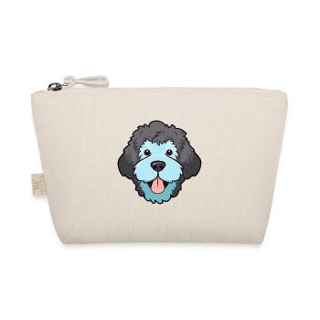 Spanischer Wasserhund Rasse Aquarell Karikatur Kawaii - Bio-Täschchen - Natur - Vorne