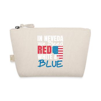 In Nevada Wir Bluten Weiß Und Blau USA Amerika - Bio-Täschchen - Natur - Vorne