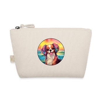 Continental Spielzeug Spaniel Hunderasse Bunte Karikatur - Bio-Täschchen - Natur - Vorne