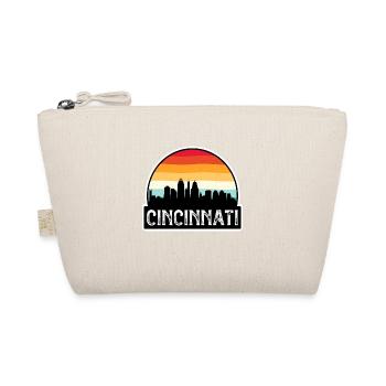 Cincinnati Ohio USA Flagge Skyline Reisesouvenir - Bio-Täschchen - Natur - Vorne
