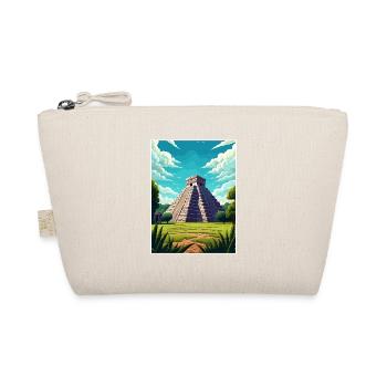 Chichen Itza Dekoration Vintage Reiseposter WPA - Bio-Täschchen - Natur - Vorne