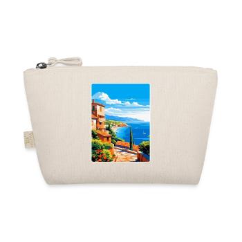Côte d Azur Frankreich Vintage Reiseplakat Souvenir - Bio-Täschchen - Natur - Vorne