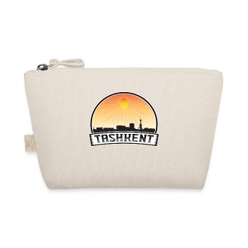 Taschkent Usbekistan Skyline Vintage Sonnenuntergang Reisen - Bio-Täschchen - Natur - Vorne