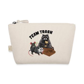 Team Trash - Trash Animals Clique mit Pizzakarton - Bio-Täschchen - Natur - Vorne