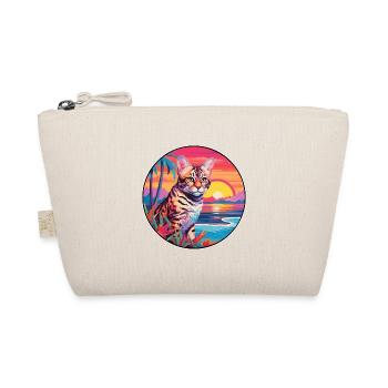Rotluchs buntes Aquarell Karikatur Kawaii Tier - Bio-Täschchen - Natur - Vorne