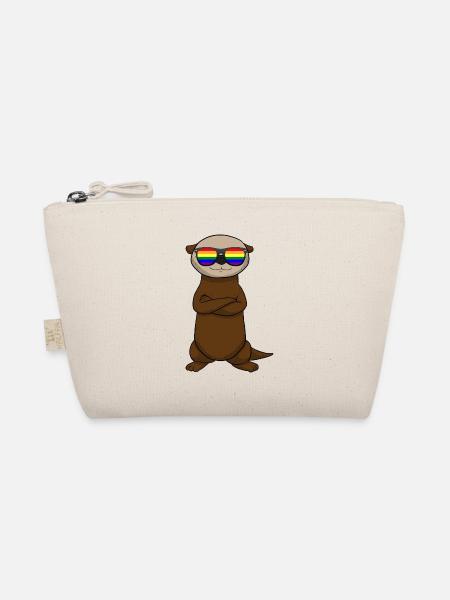 LGBT Sunglasses Otter Tier LGBTQ Sonnebrille - Bio-Täschchen - Natur